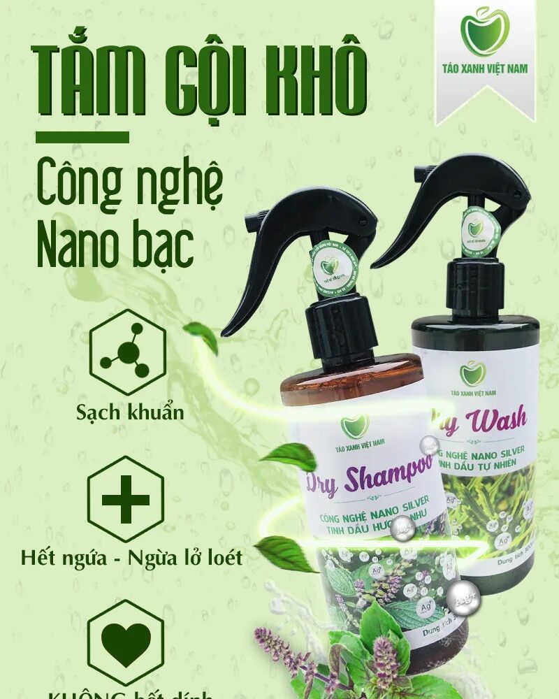 Dung Dịch Gội Khô Nano Bạc